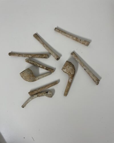 Clay pipe pieces