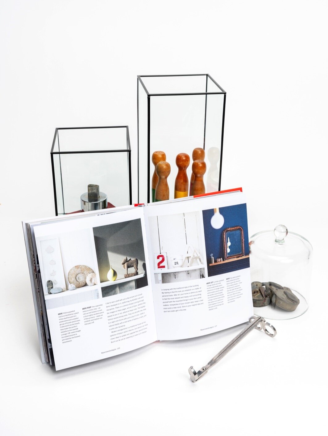Metal Frame Glass Dome Tall