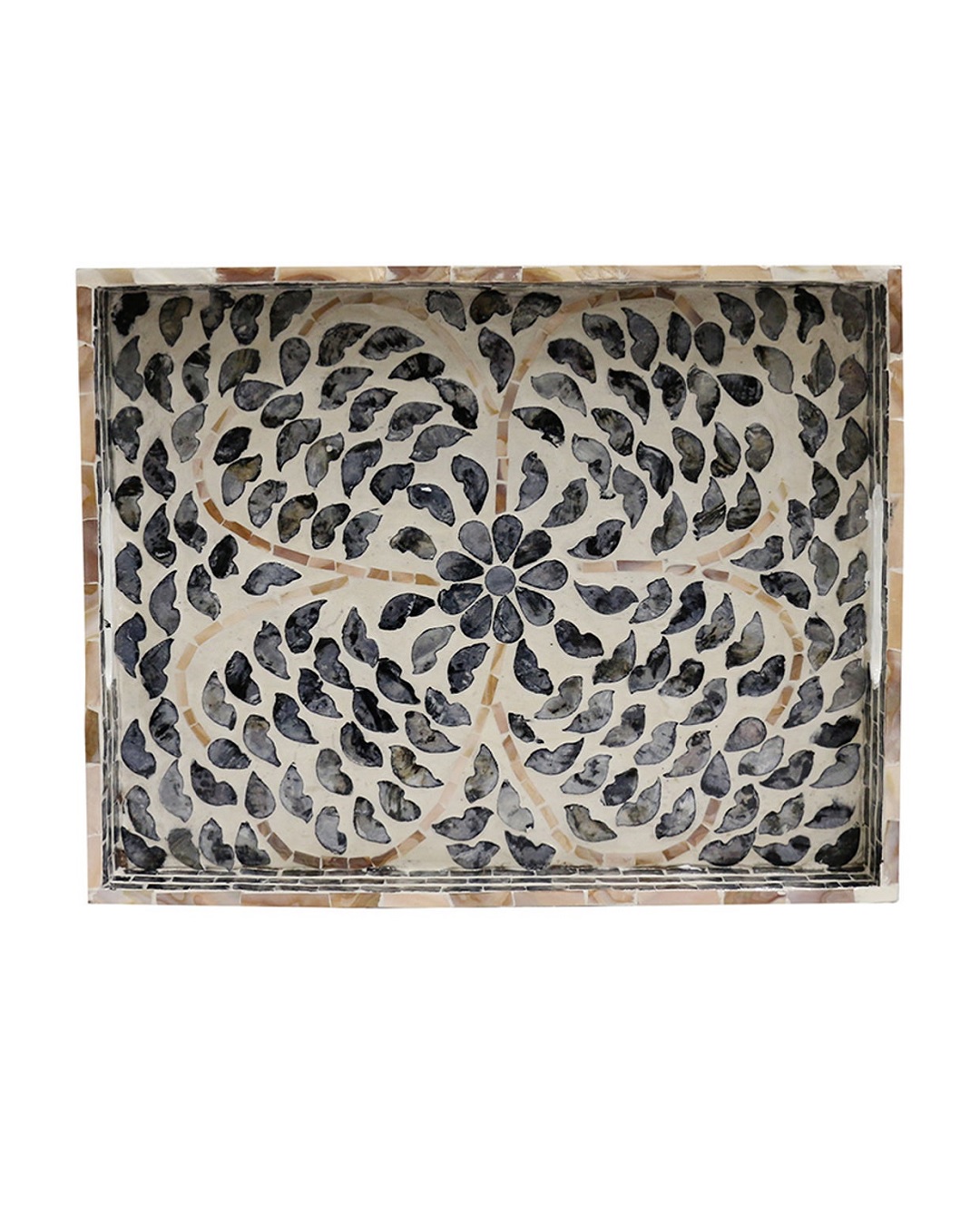 Algiers black and ivory tray