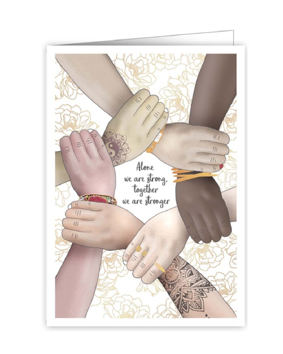 Alone We Are Strong Together We Are Stronger Card