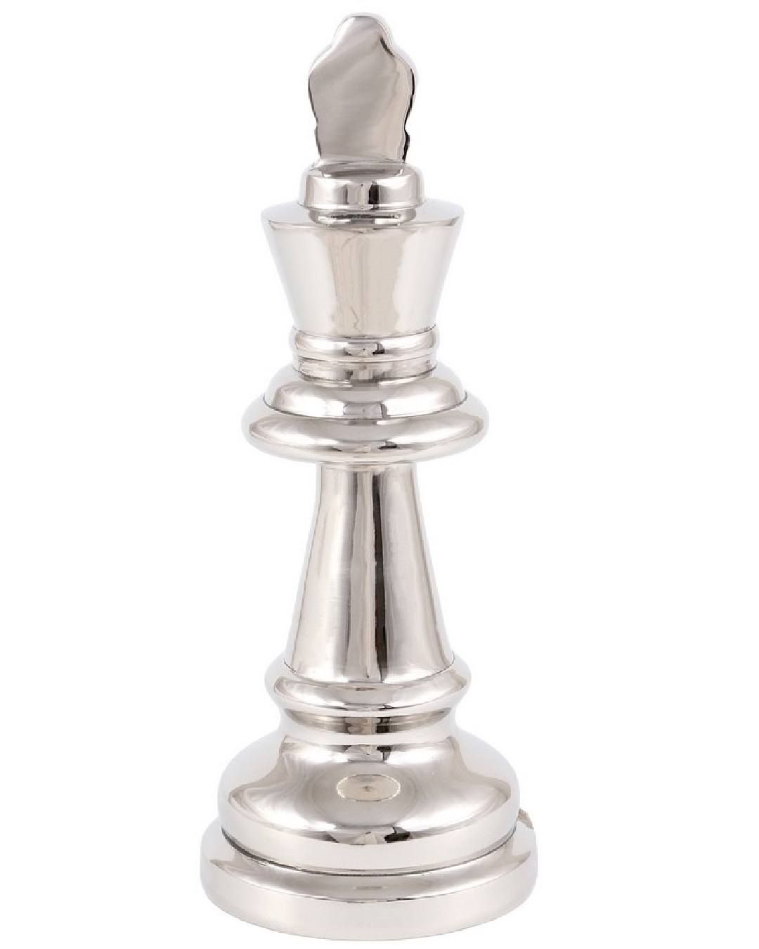 Aluminium king chess player