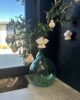 Antique French Bonbonne Dark Green Hand Blown Glass