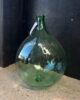 Antique French Bonbonne Dark Green Hand Blown Glass