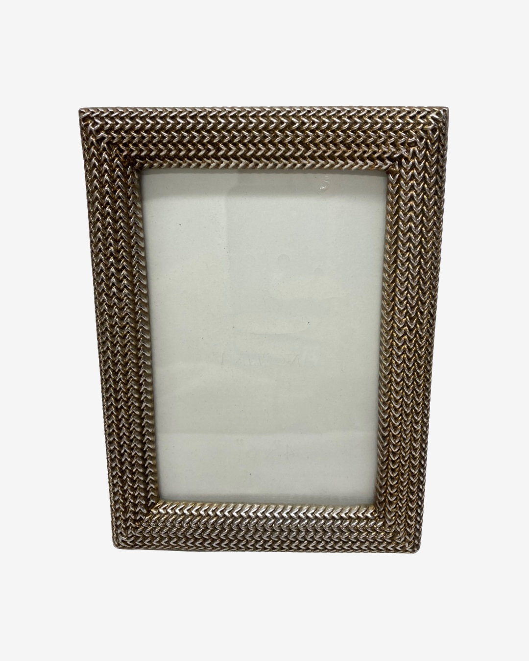 Antique silver picture frame empty