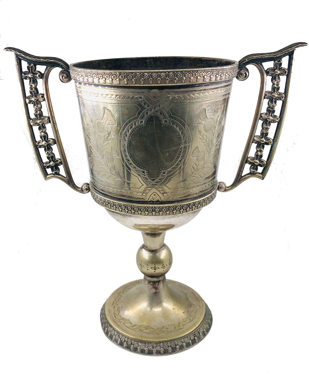 Antique silver trophy