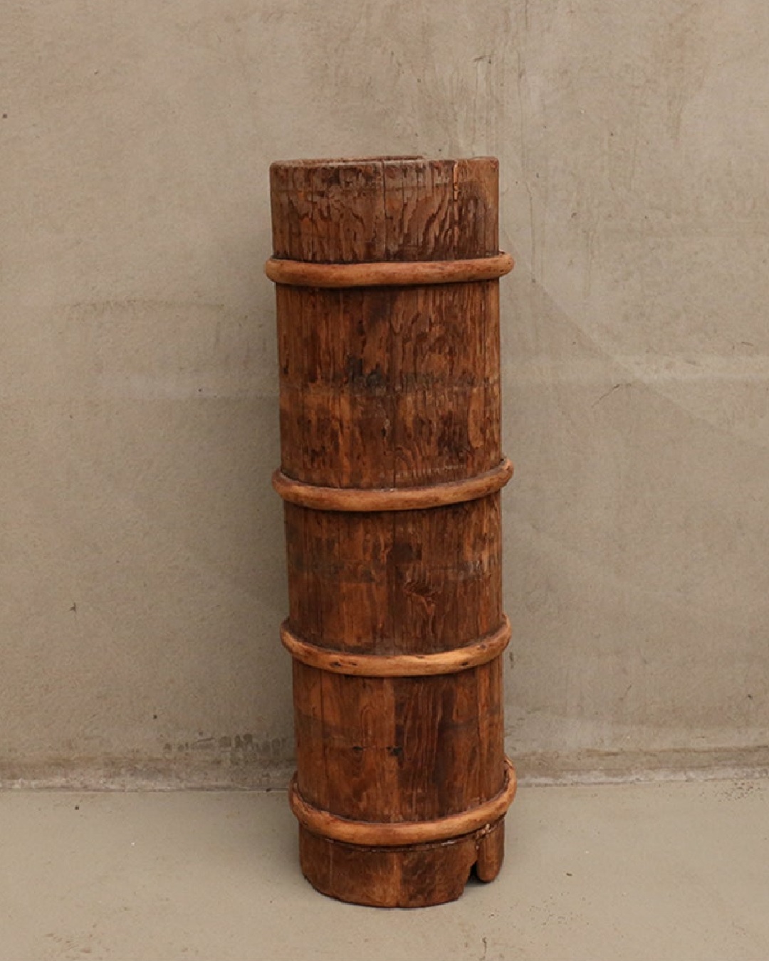 Antique wooden bucket from markets in China
