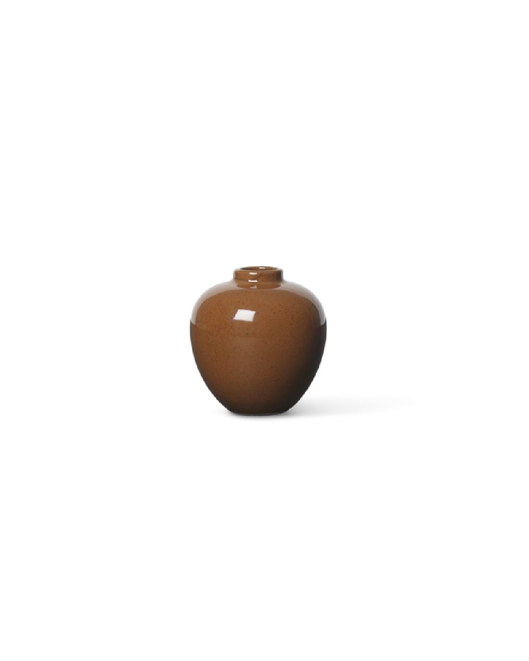 Small brown mini vase