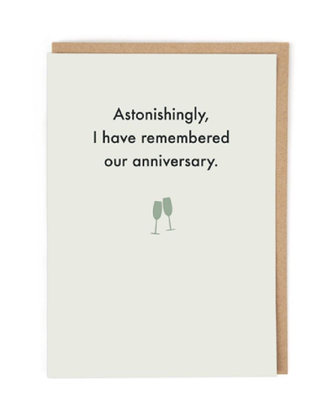 Astonishingly I have Remembered our Anniversary Card