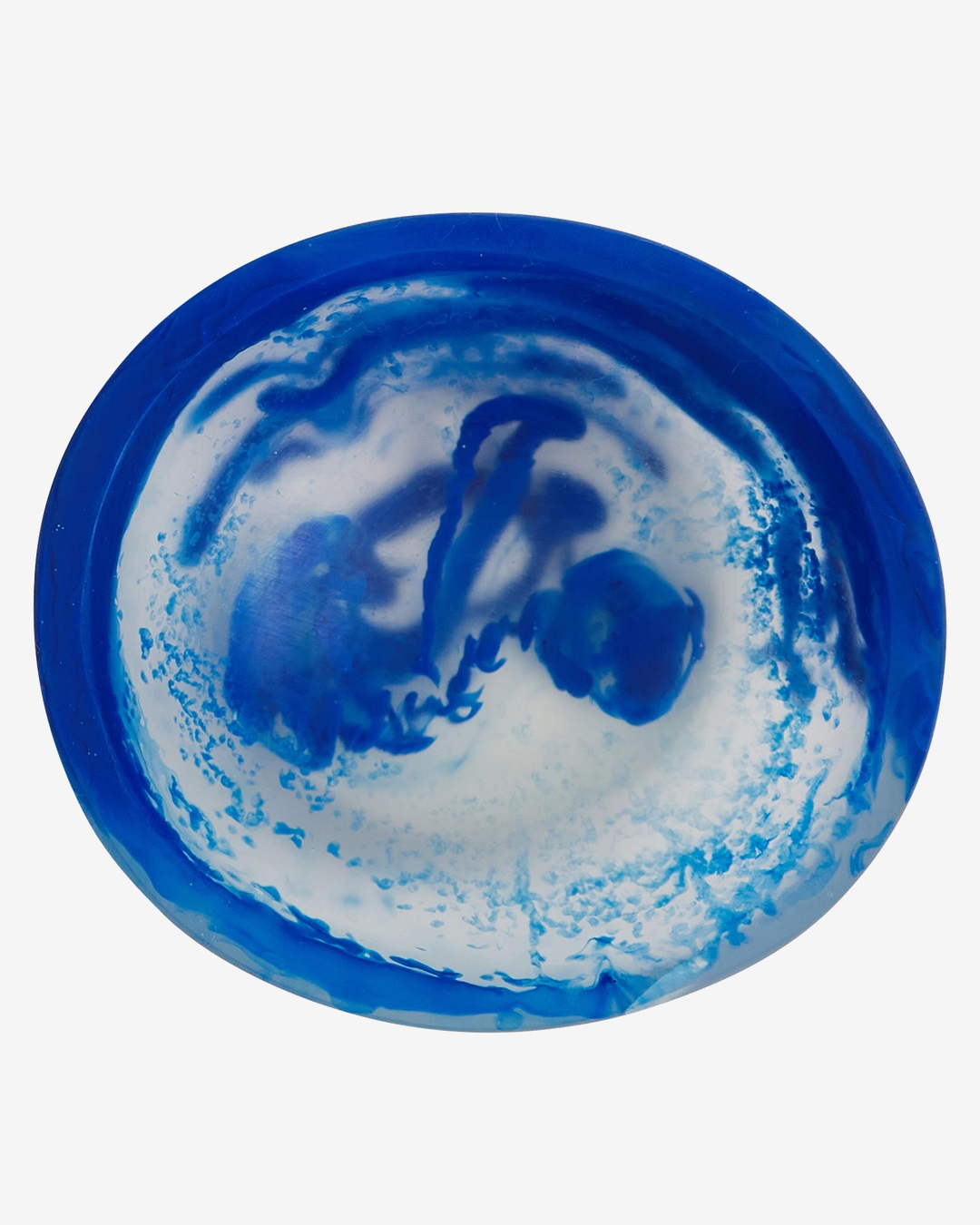 Blue bowl birds eye view
