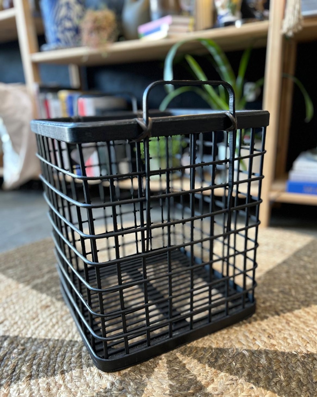 Bamboo black basket