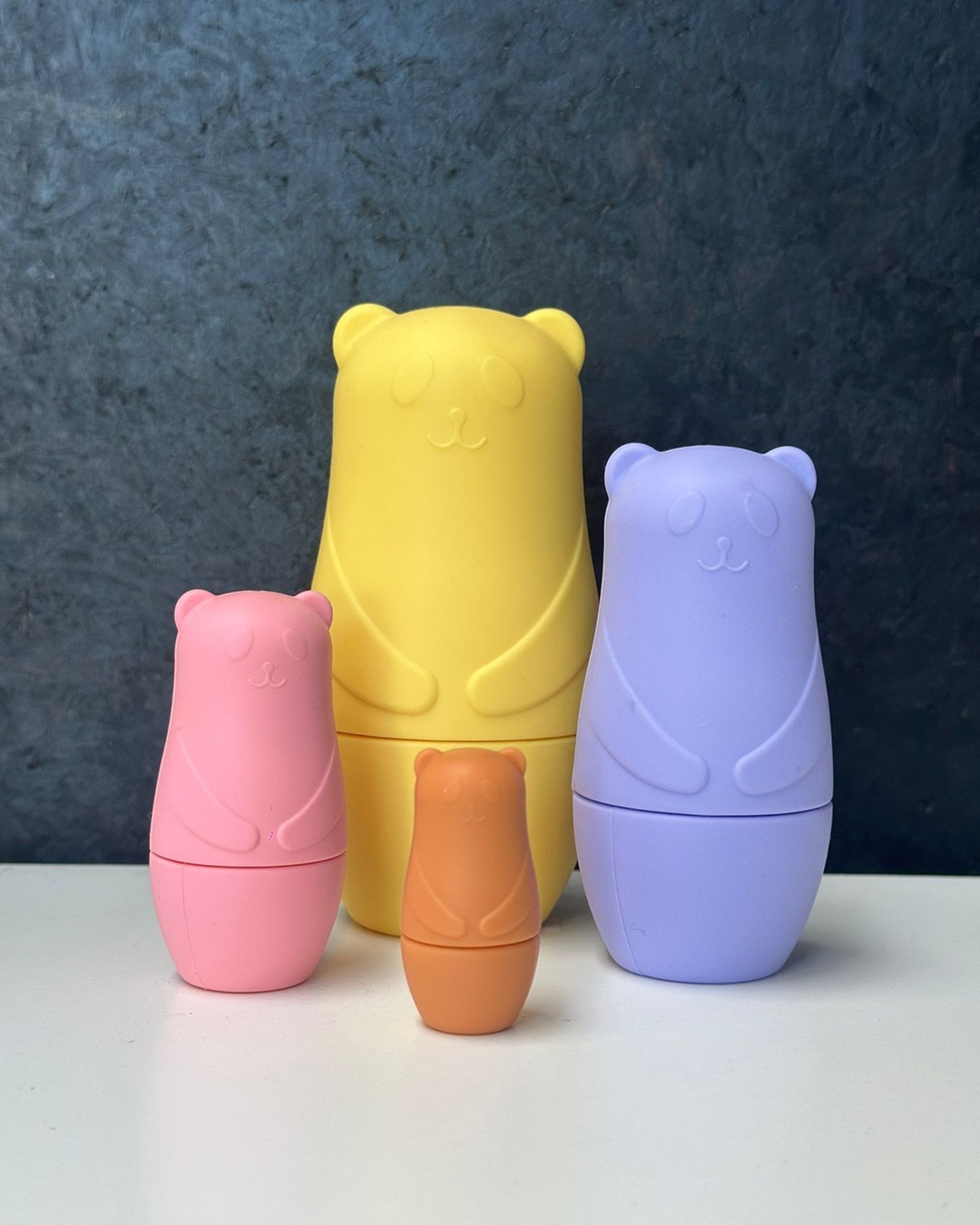 Baby Bear Colourful Silicone Set Kids Toy