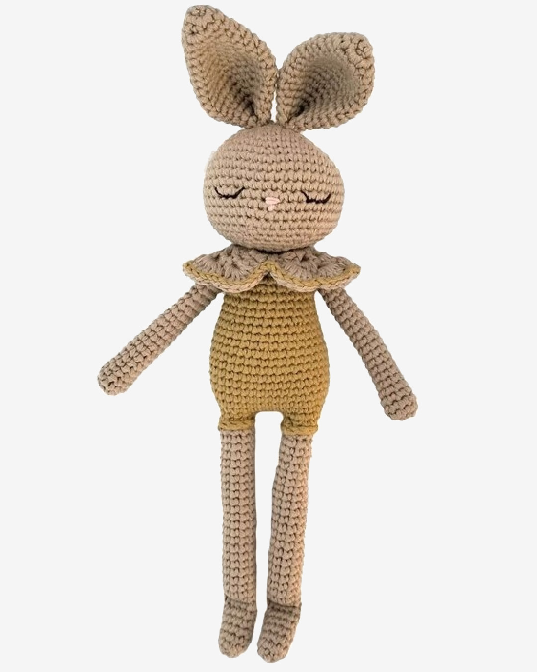 Knitted bunny soft toy called Bianca