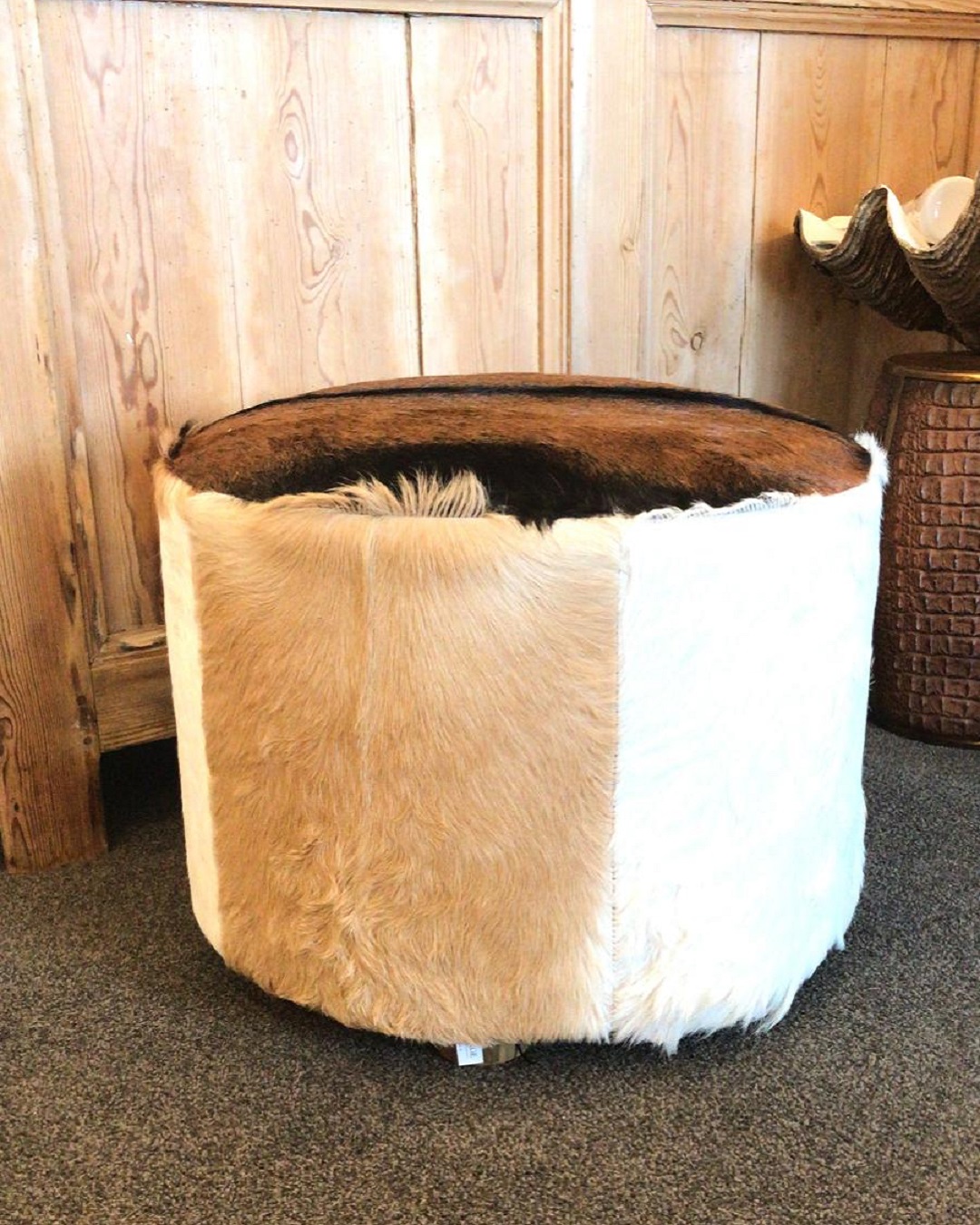 Billie Hide Round Coffee Table