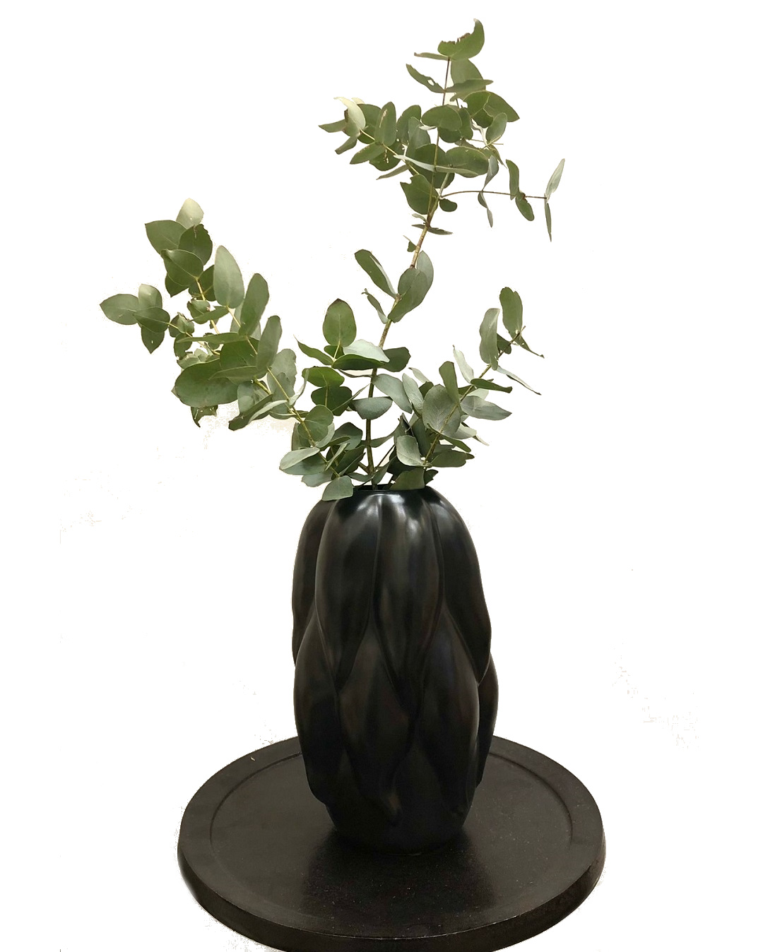 Large black vase