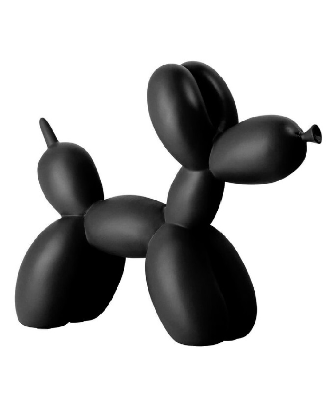 Matte black balloon dog