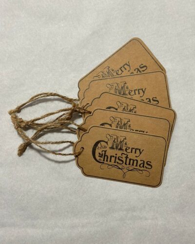 Merry Christmas Prezzy Tags Card