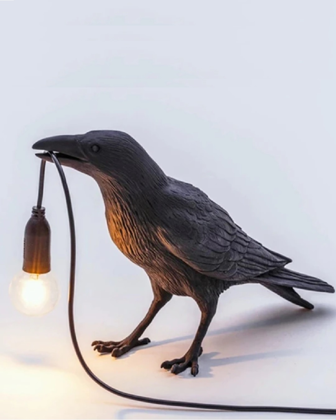 Black raven lamp