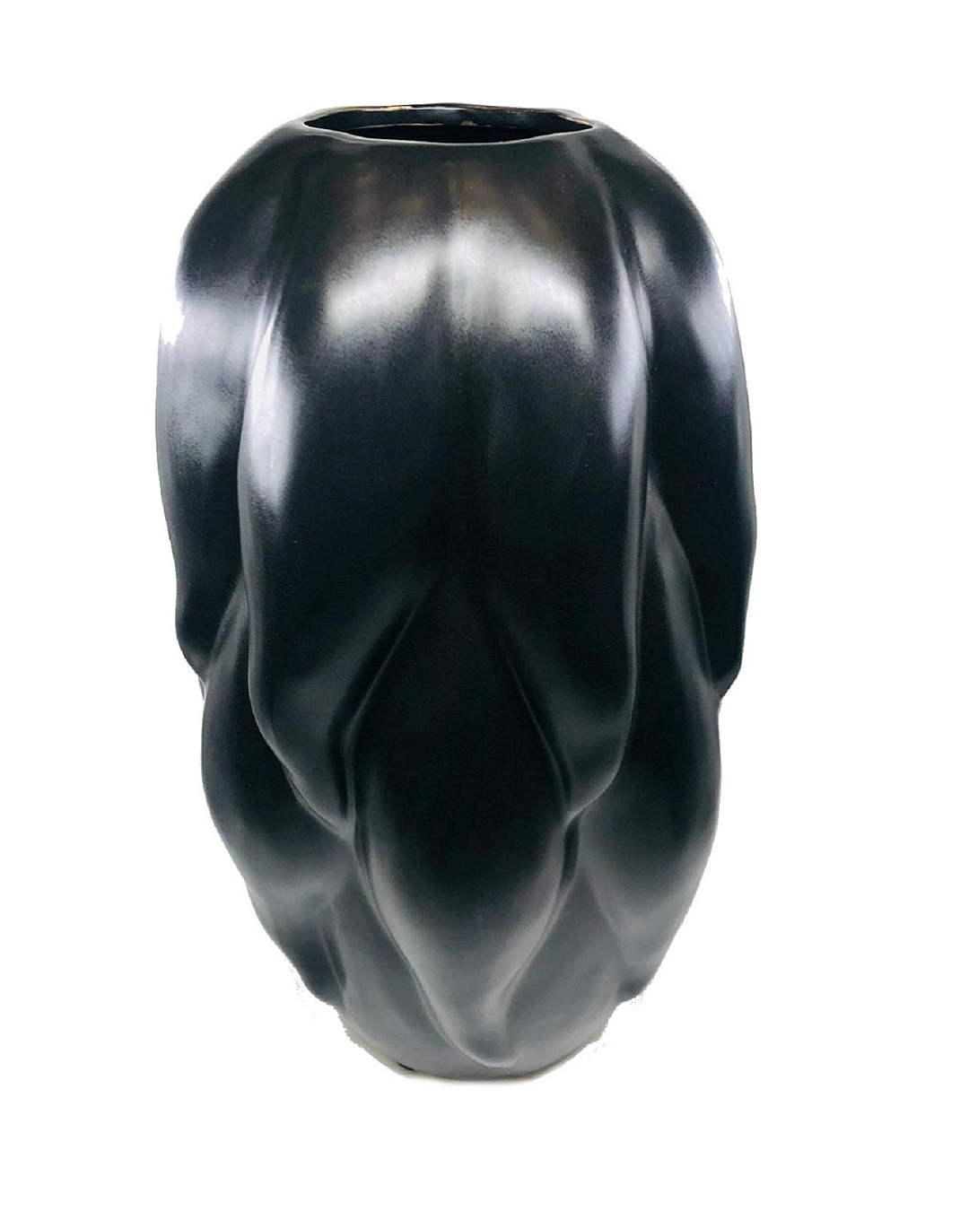 Large black vase