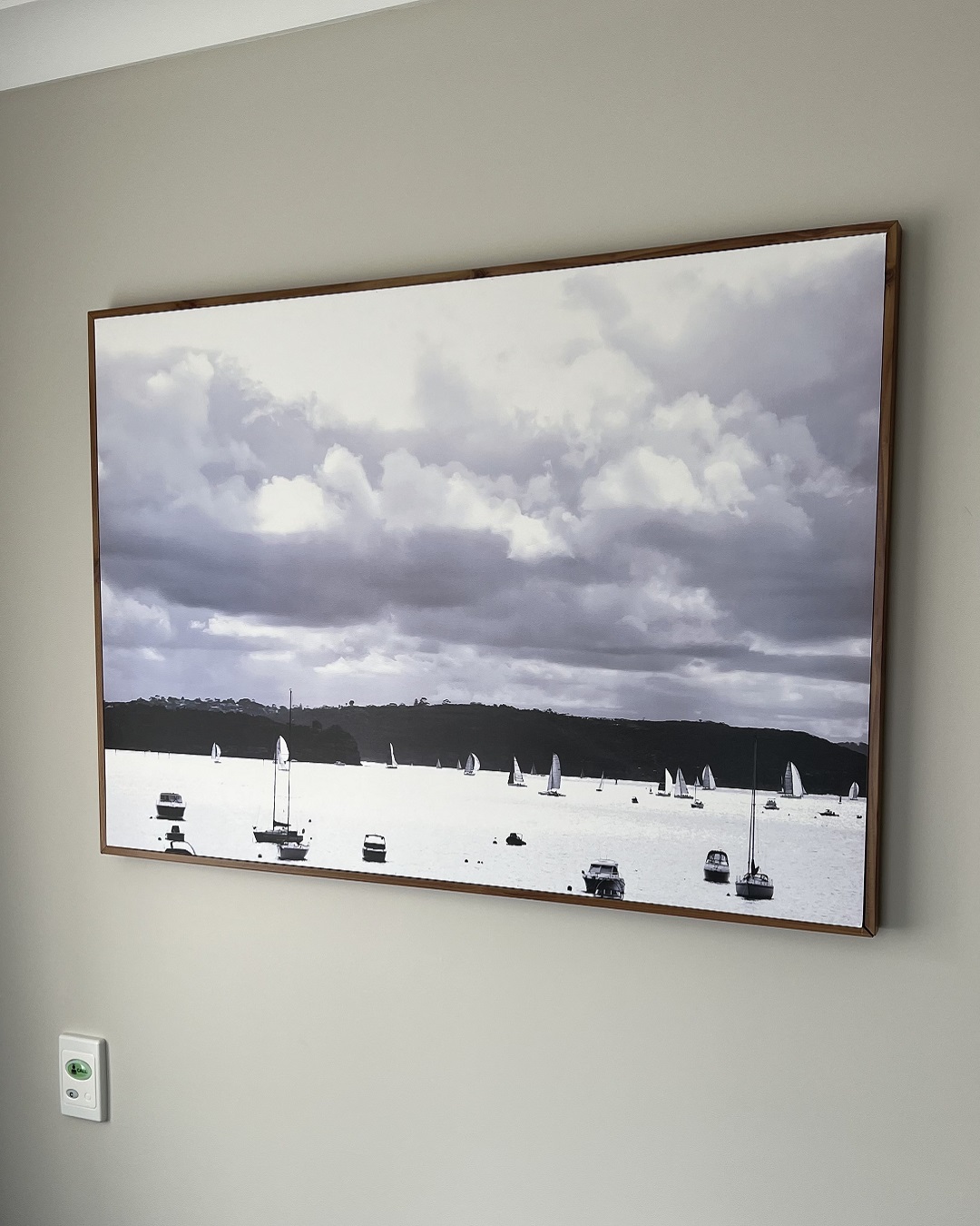 Boats on the water canvas