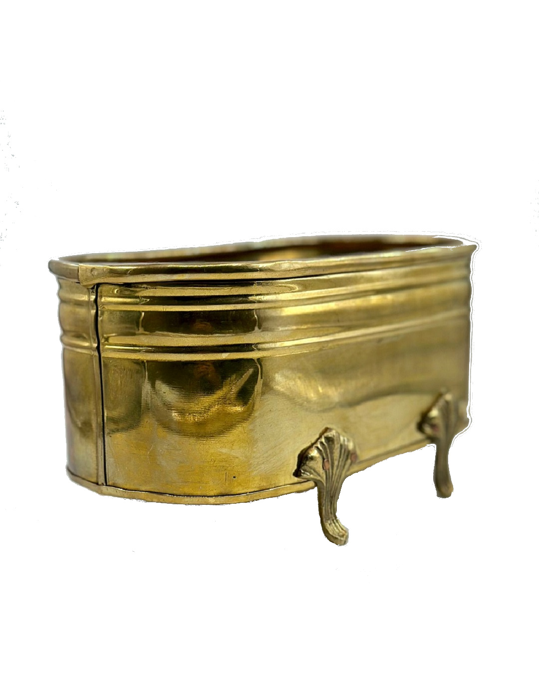 Brass vessel collectable with feet