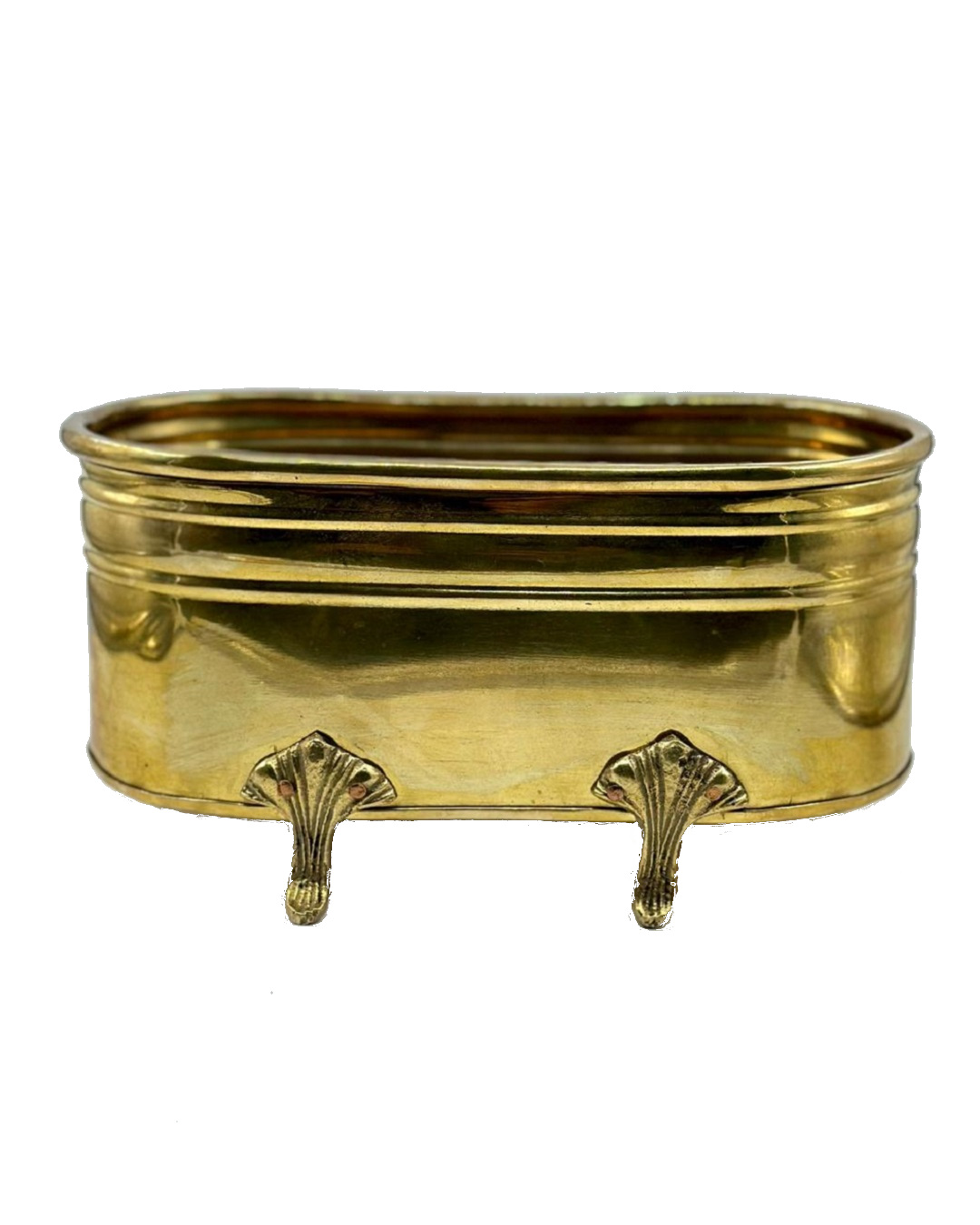 Brass vessel collectable with feet