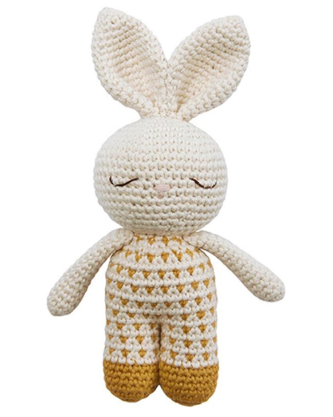 Crocheted bunny soft toy