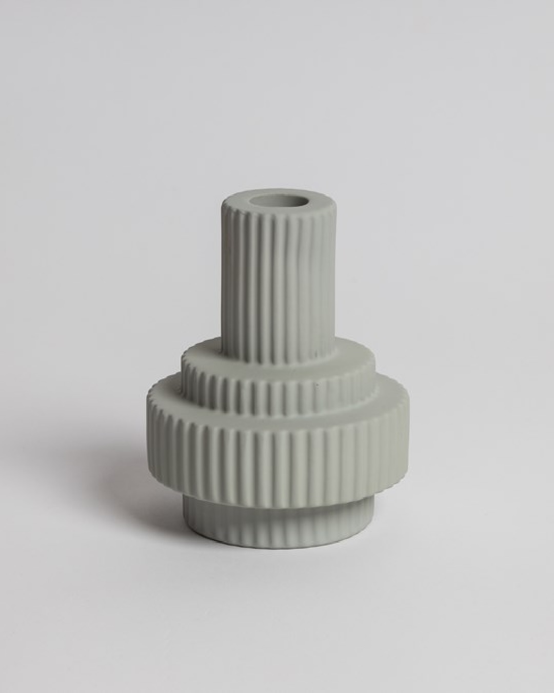 Burj candle holder grey