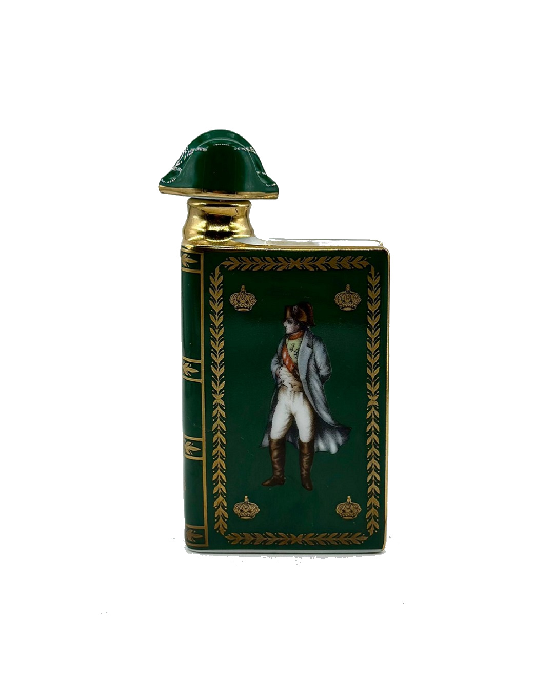 Camus cognac limoges bottle small green