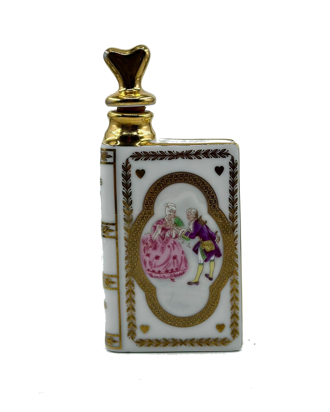 Camus cognac limoges bottle small white