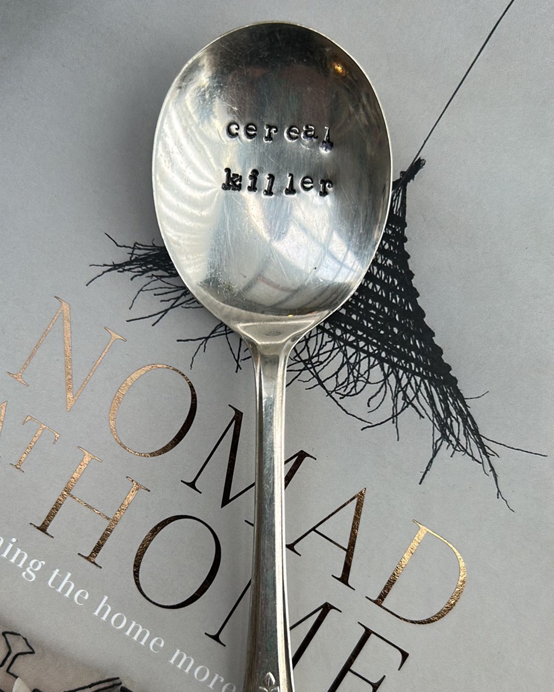 Vintage Silver Spoons Hand Stamped with Funny Quotes