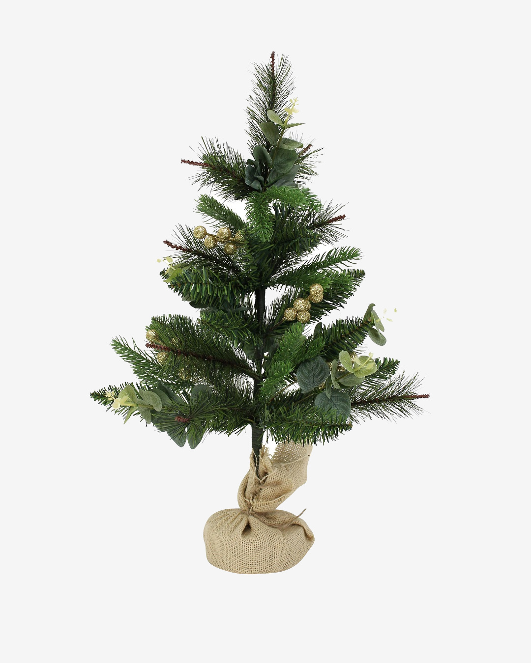 Christmas tree with sack on base
