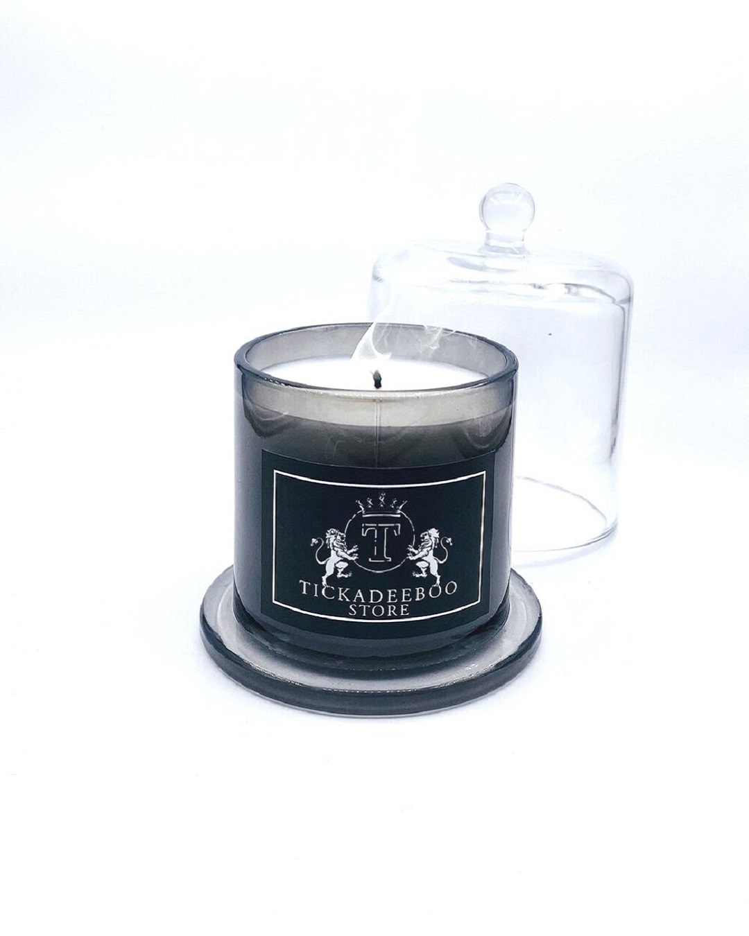 Black cloche candle