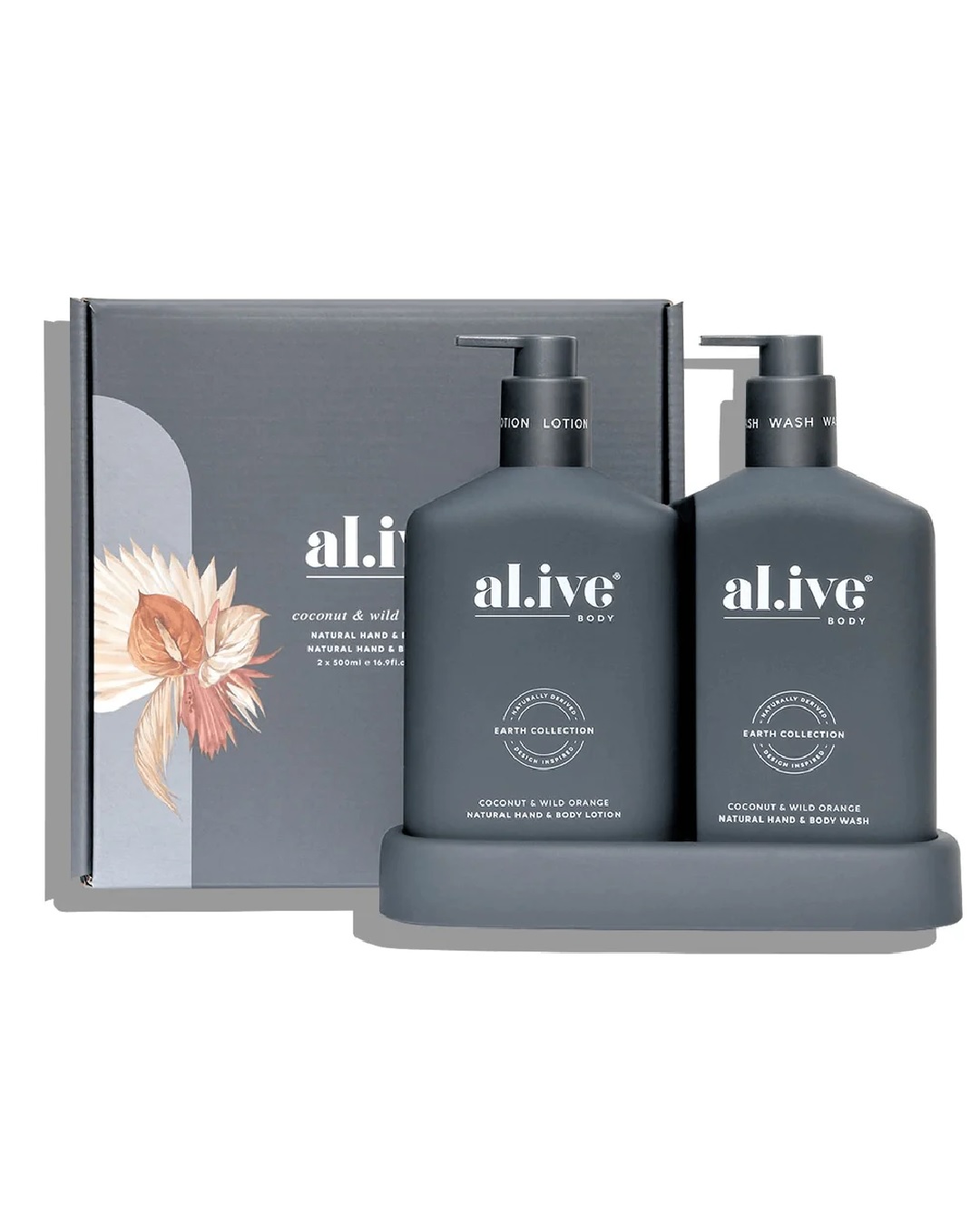 Al.ive body coconut and wild orange hand and body wash