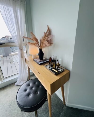 Wooden Console with Two Drawers