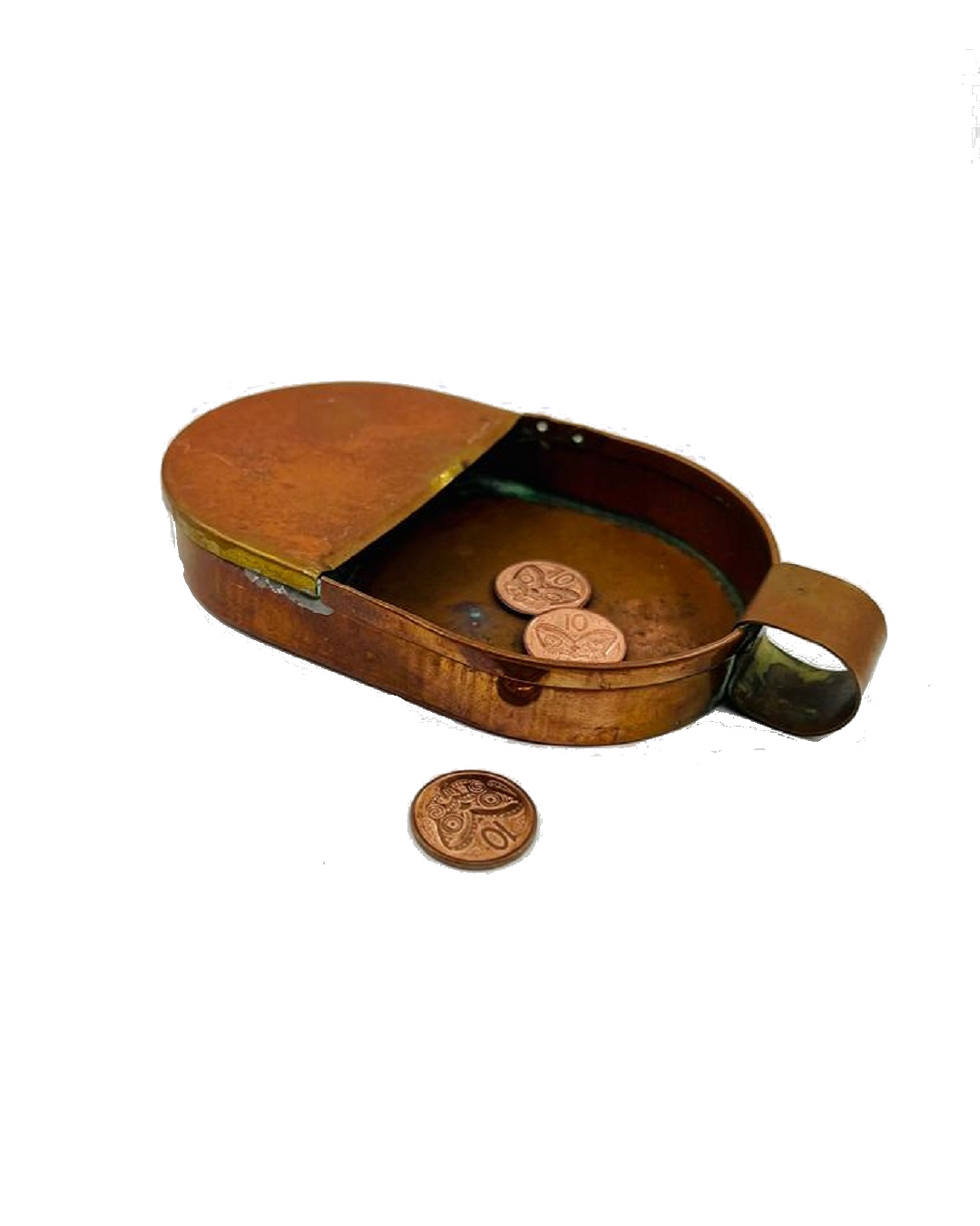 Copper money collecting dish