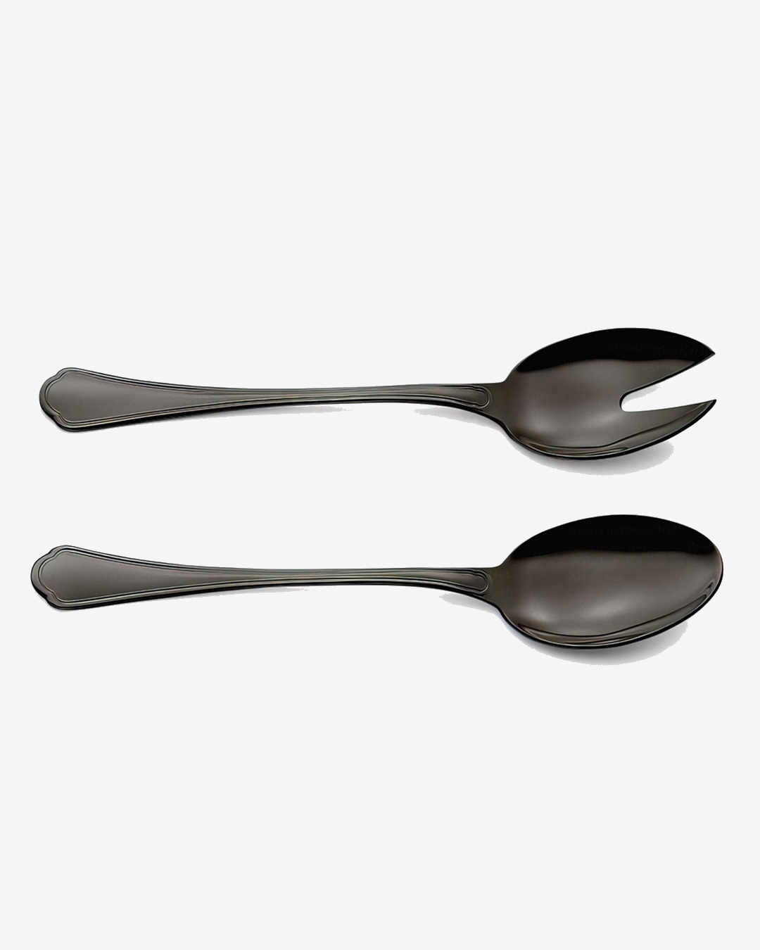 Royal Retro EME Black Salad Server Set Made in Italy