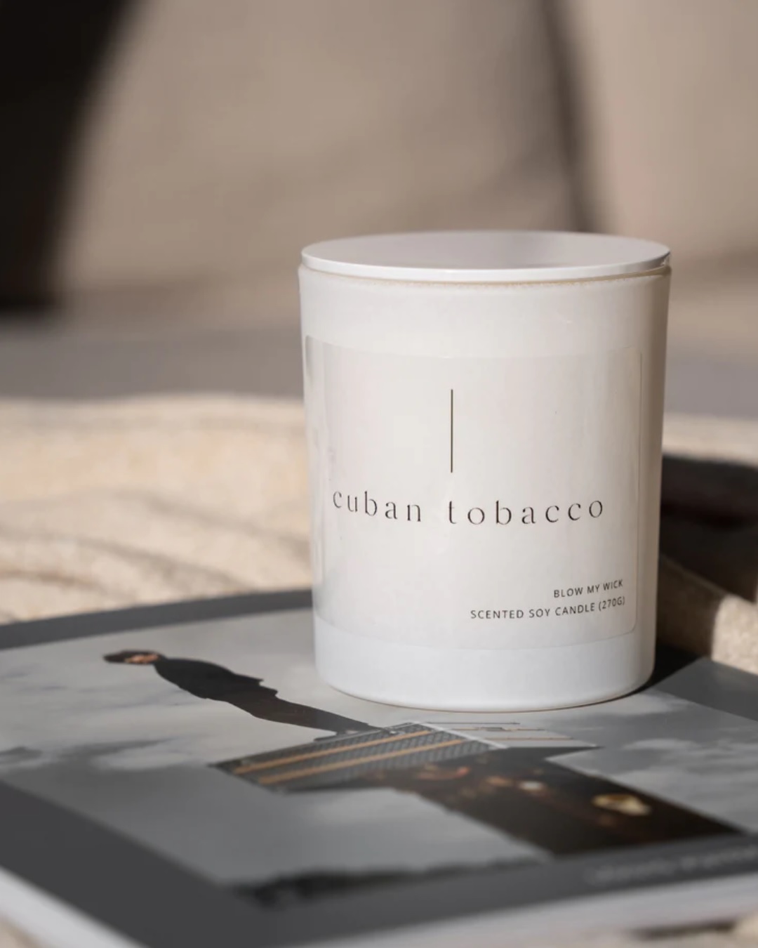 Cuban tobacco candle