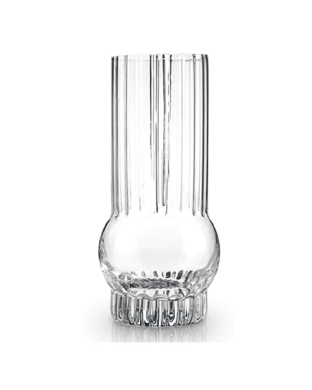 Deco crystal highball glass