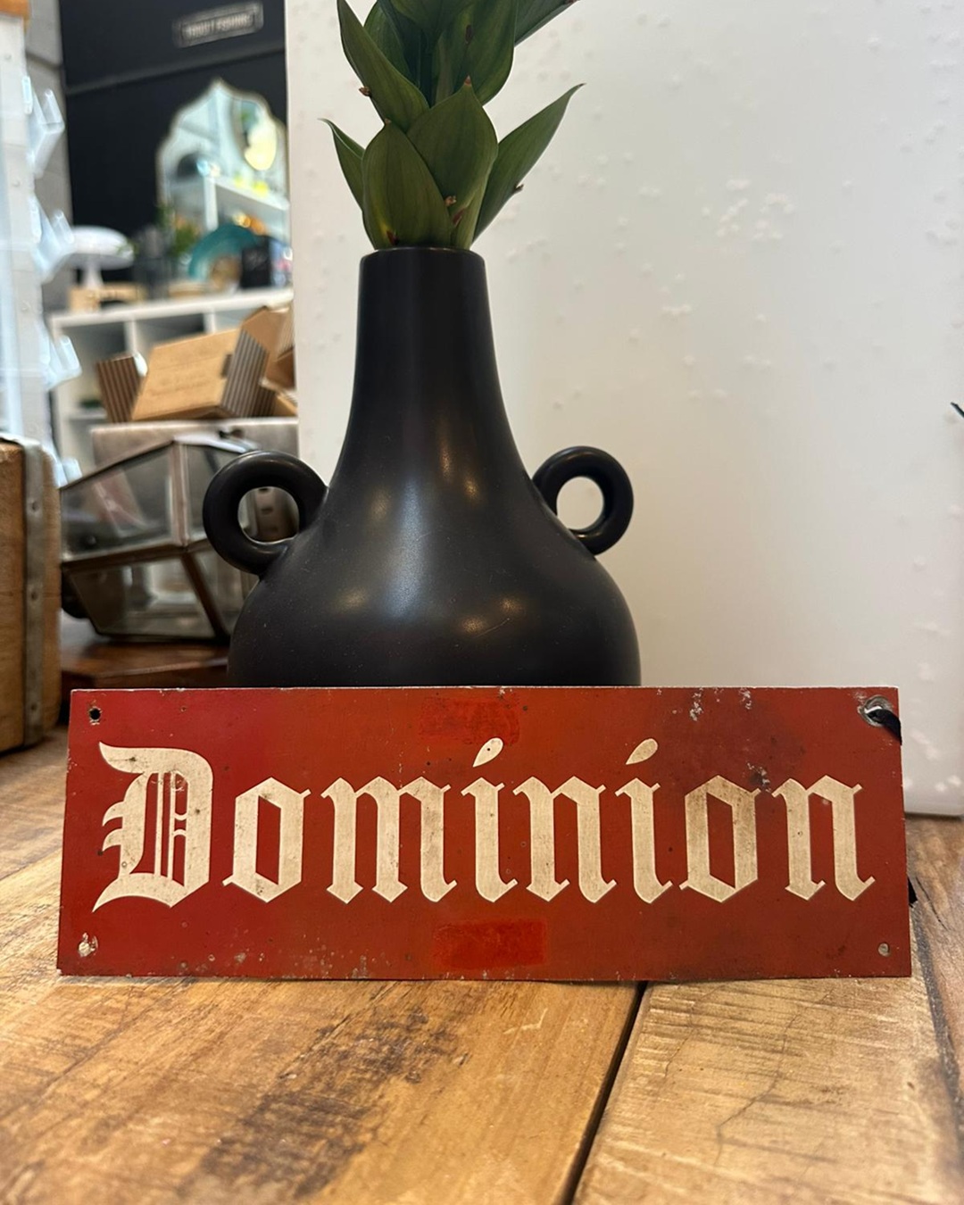 Vintage Sign Dominion Newspaper