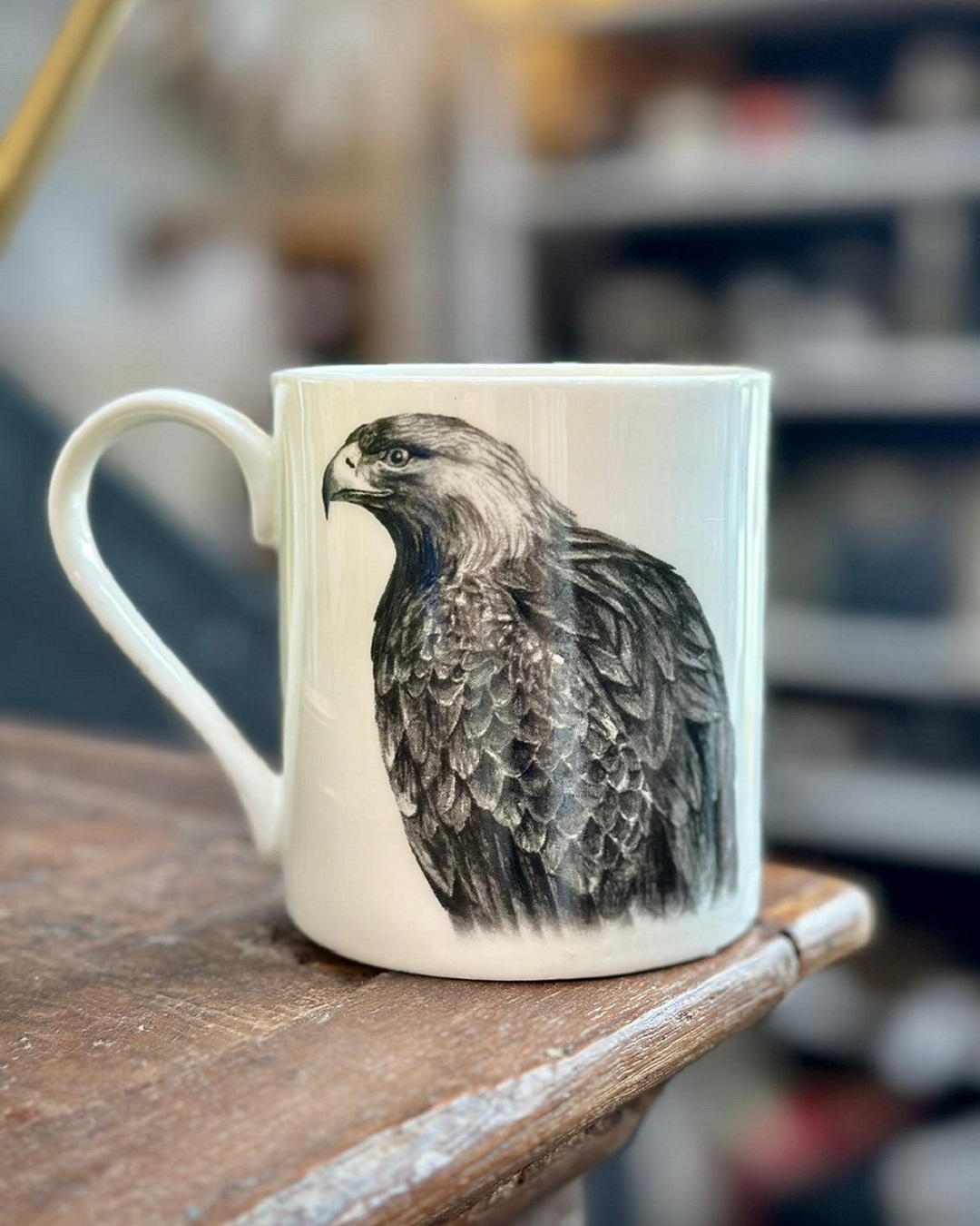 Mug with eagle on it