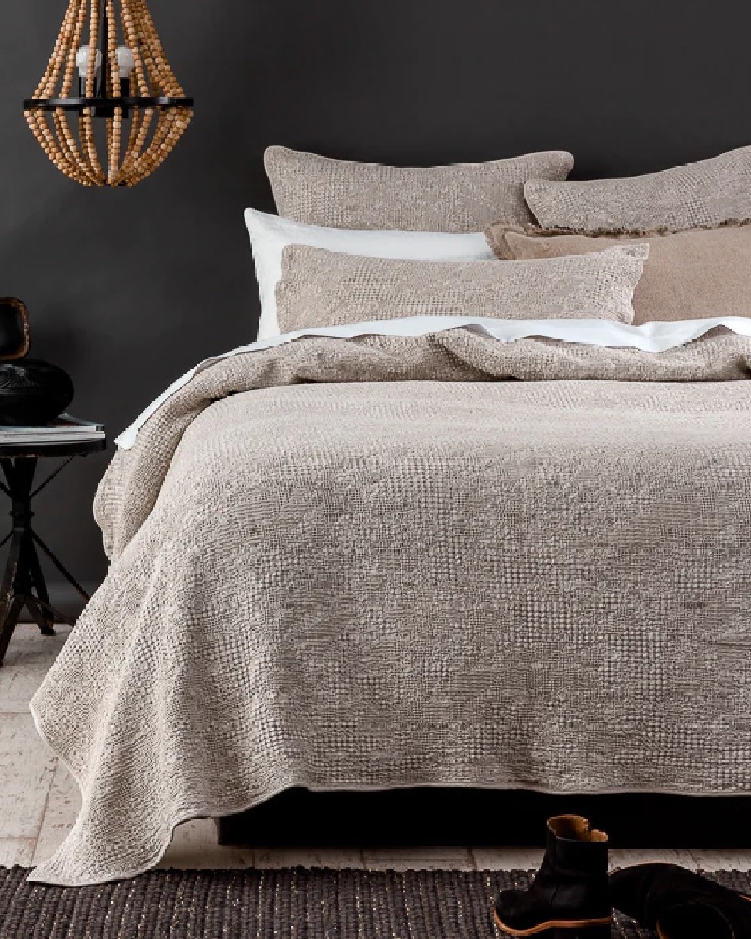 Echo Stonewashed Natural King Duvet Set