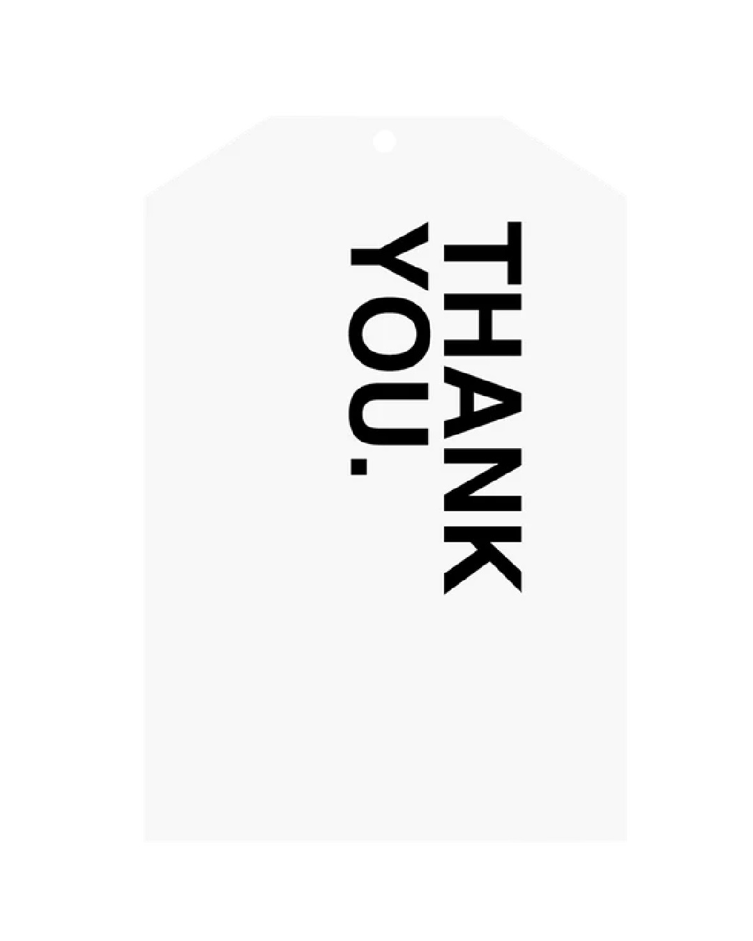 Father Rabbit Gift Tag Thank You