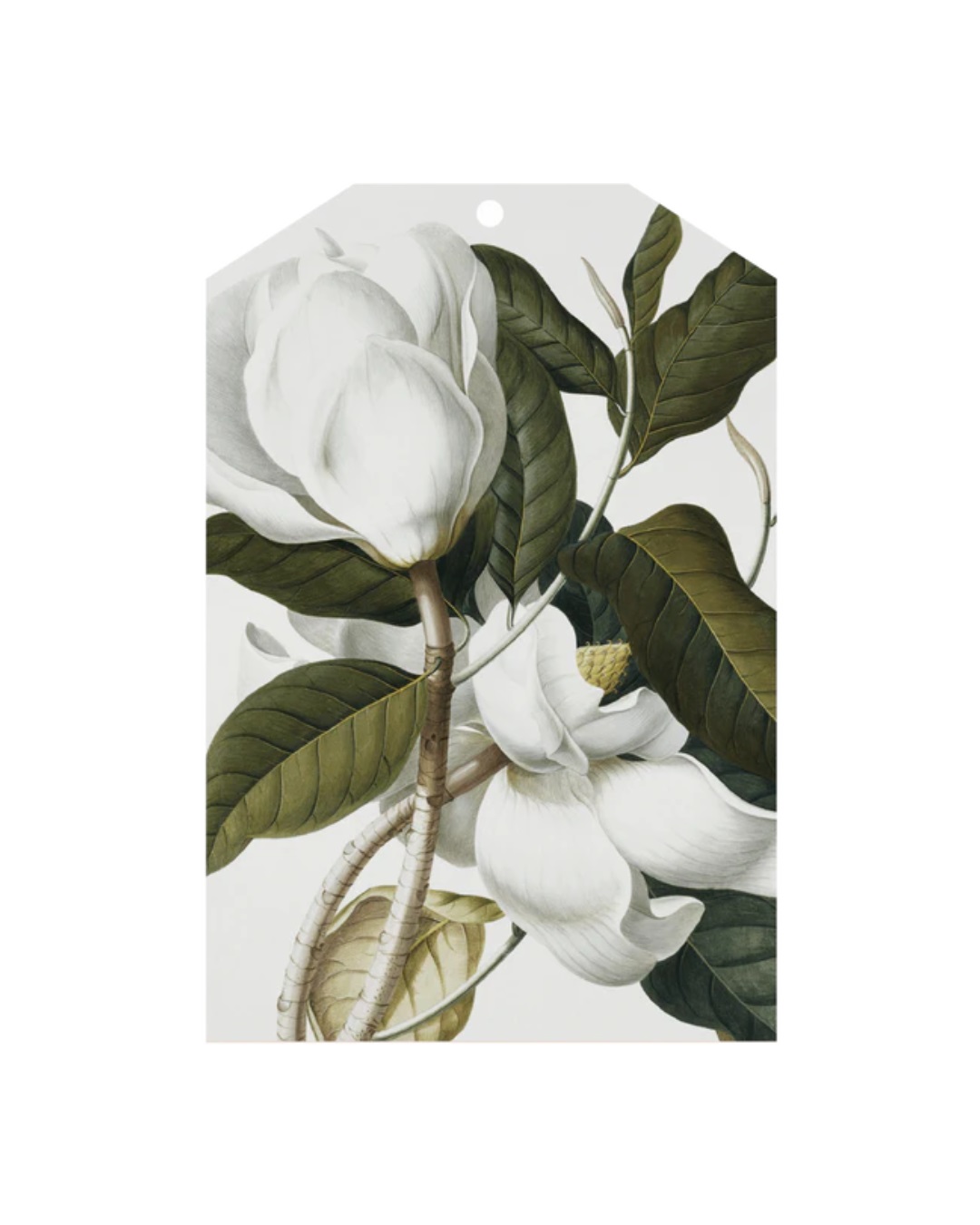 Tag with white gardenias