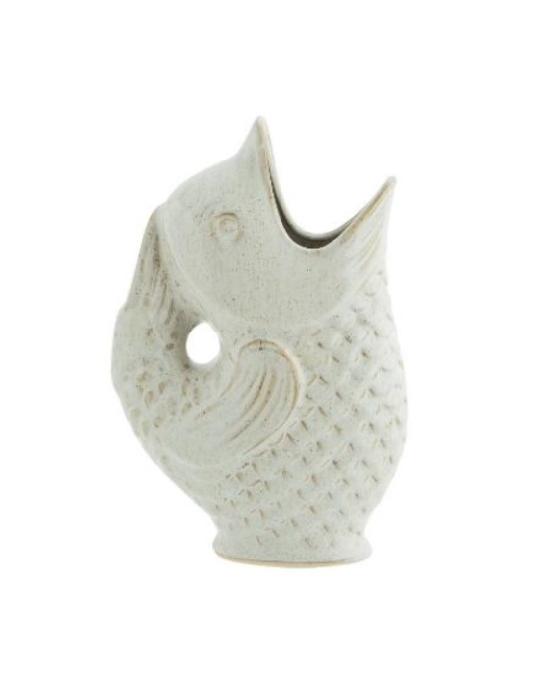 Fish stoneware vase