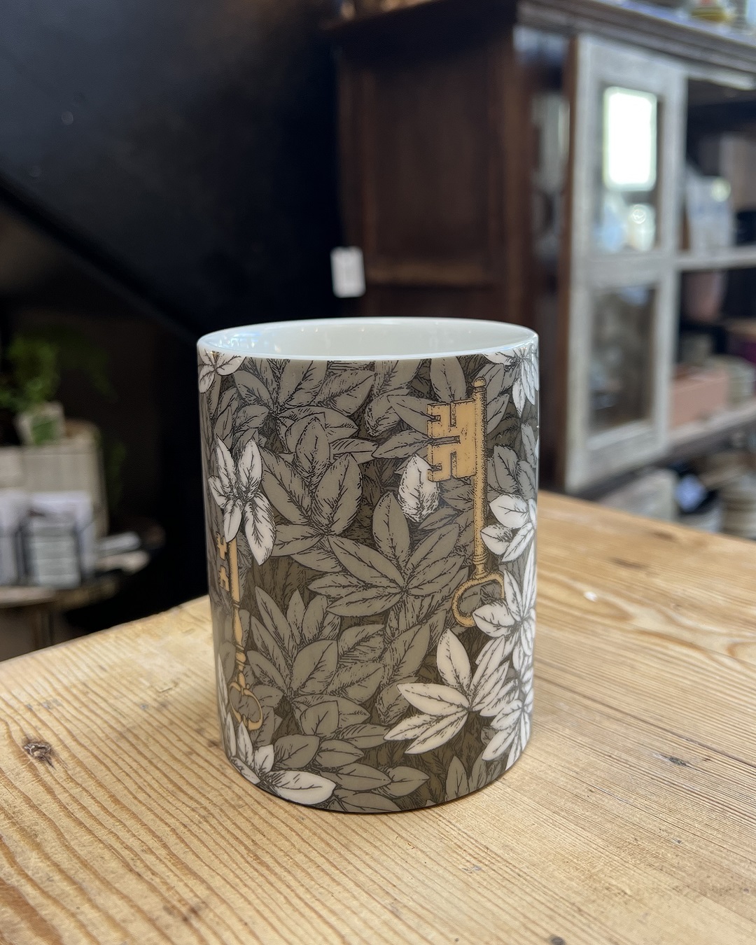 Flower and Key Jar
