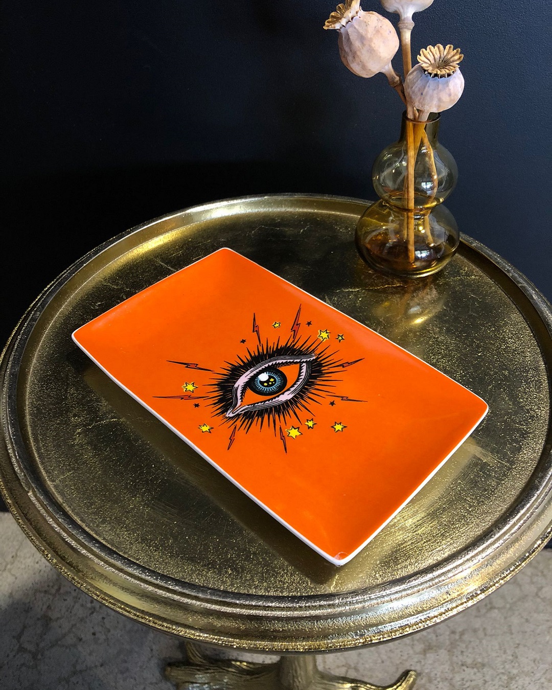 Orange eye plate