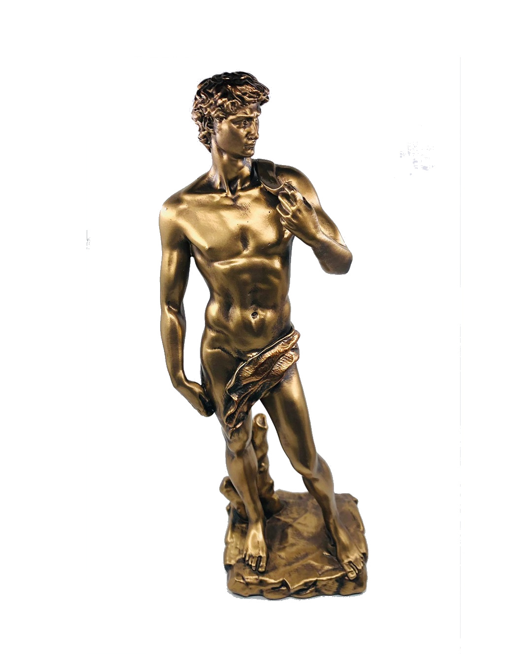 Gold David bust