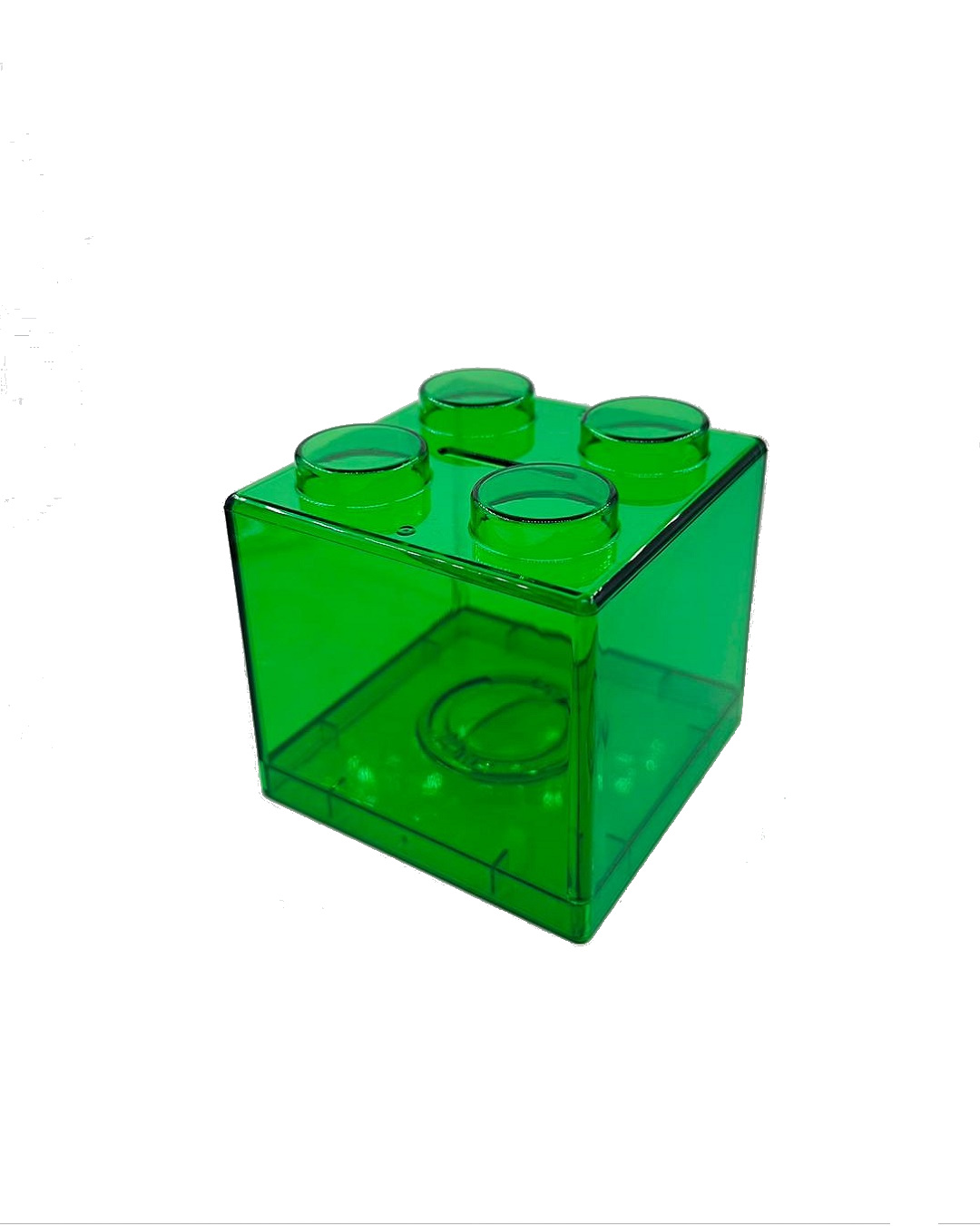 Green lego kids money box