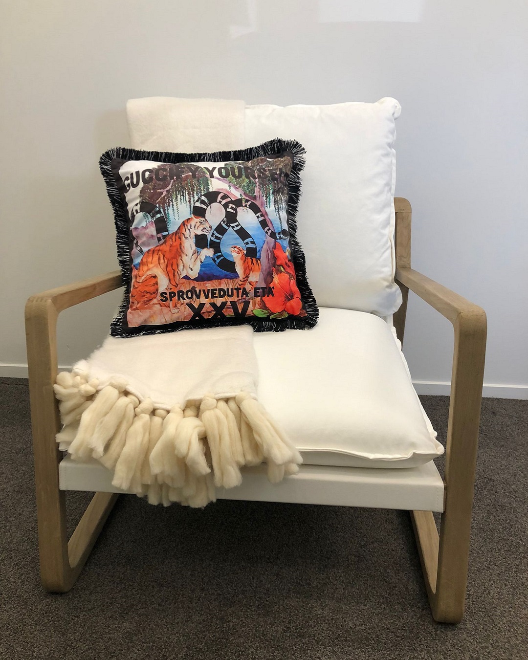 Gucci yourself cushion cover