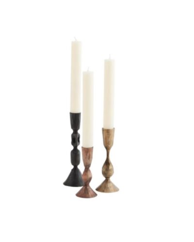 Hand Forged Candle Holder Bronze